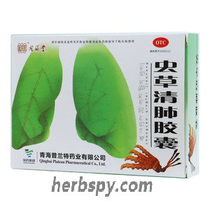 Chongcao Qingfei Jiaonang for asthma chronic bronchitis with cough excessive phlegm